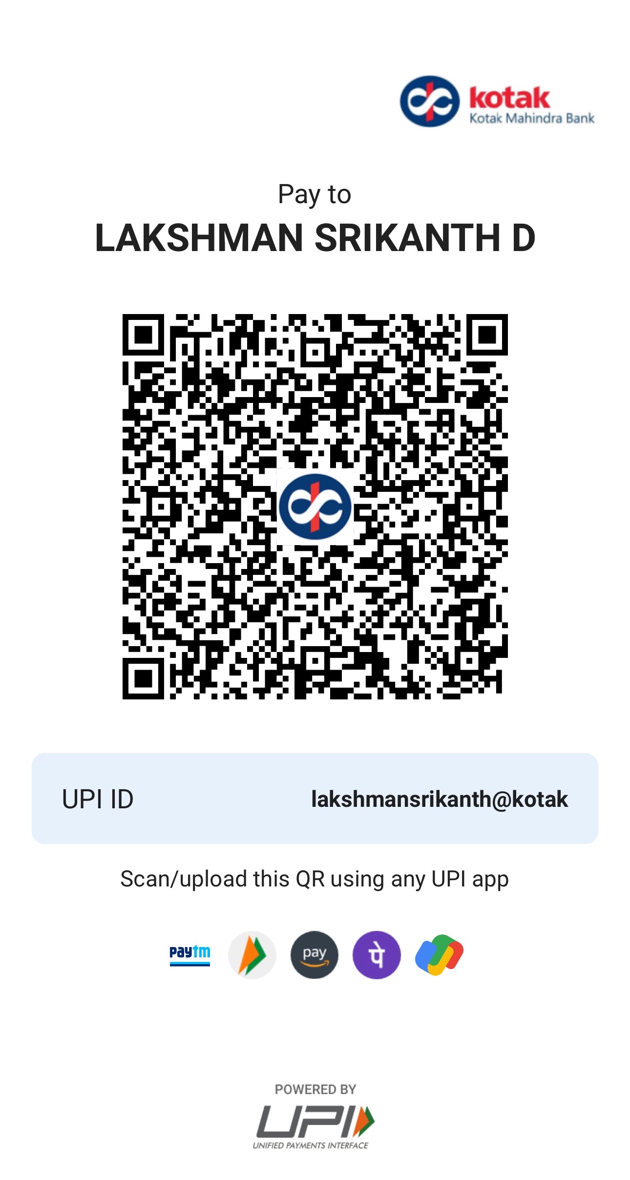 UPI QR Code