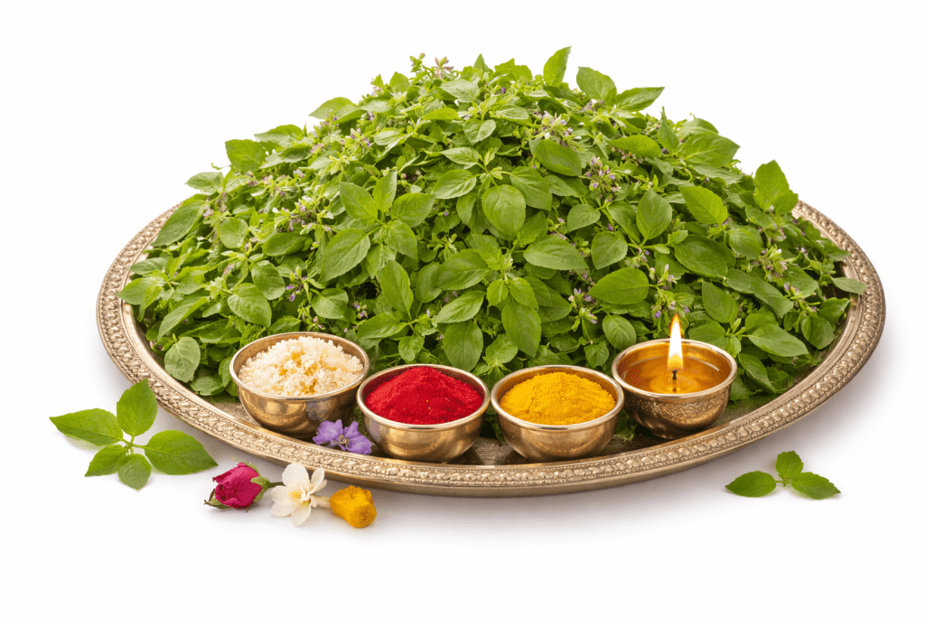 Tulasi Archane Seva - Sacred Tulasi Worship at Ruju Yogi Foundation