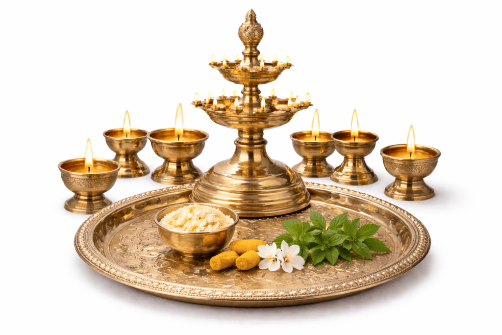 Deeparadhane Seva - Sacred Lamp Offering at Ruju Yogi Foundation