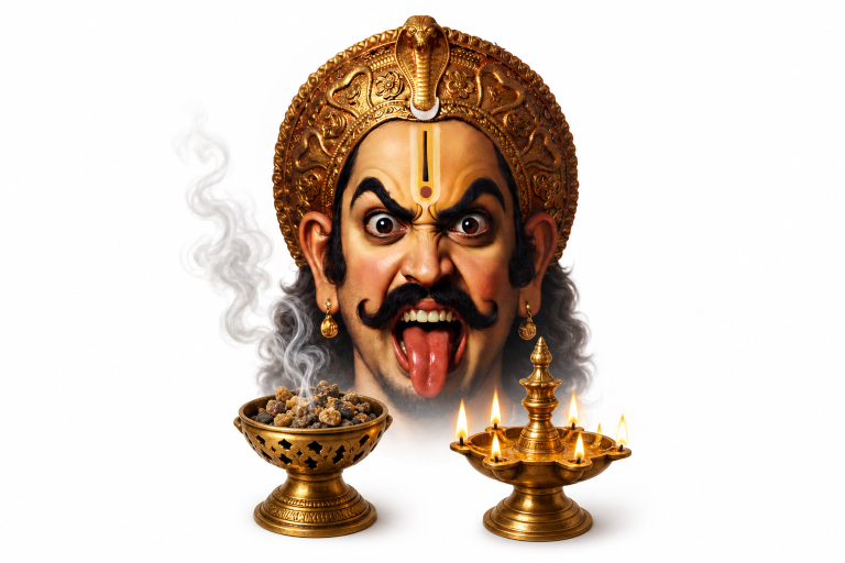 Bhootarajara Dhooparathi Seva - Sacred Incense and Arati Offering at Ruju Yogi Foundation
